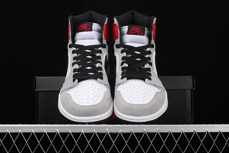 All categories Air Jordan Jordan series basketball shoes Air Jordan 1 High X version Air Jordan 1 Light Smoke Gray AJ1 Joe 1 light smoke gray 555088-126